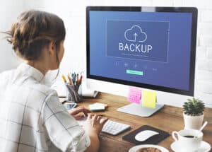 Stock photo backup is making extra copies of data 615365168