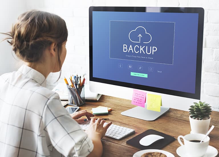 Stock photo backup is making extra copies of data 615365168